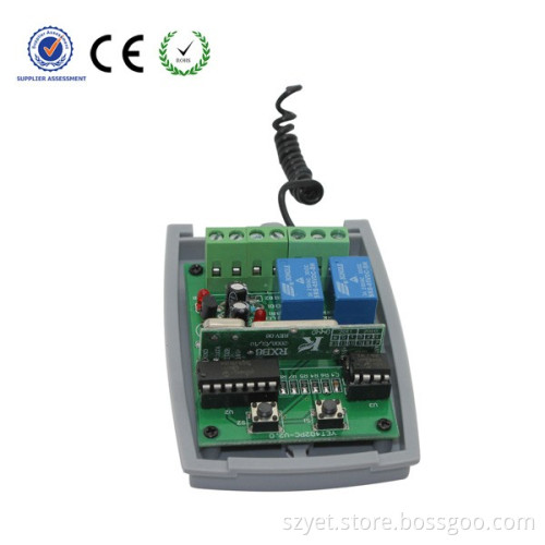 Universal Rolling/Hopping Code 2 Channl Wireless Receiver With Control